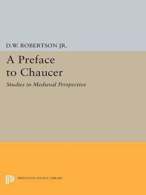 cover image of A Preface to Chaucer